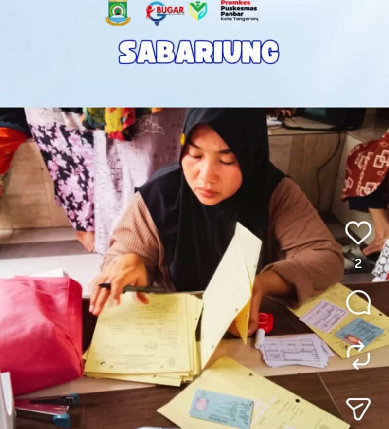 Dinkes Kota Tangerang Jemput Bola Program SABARIUNG

