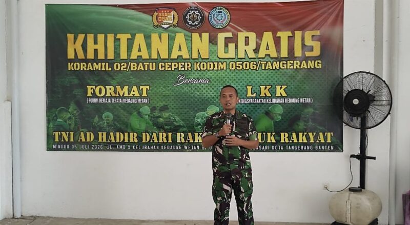 Koramil 02/Batuceper Gelar Bakti Sosial Khitanan Gratis, Wujud Kepedulian TNI untuk Masyarakat