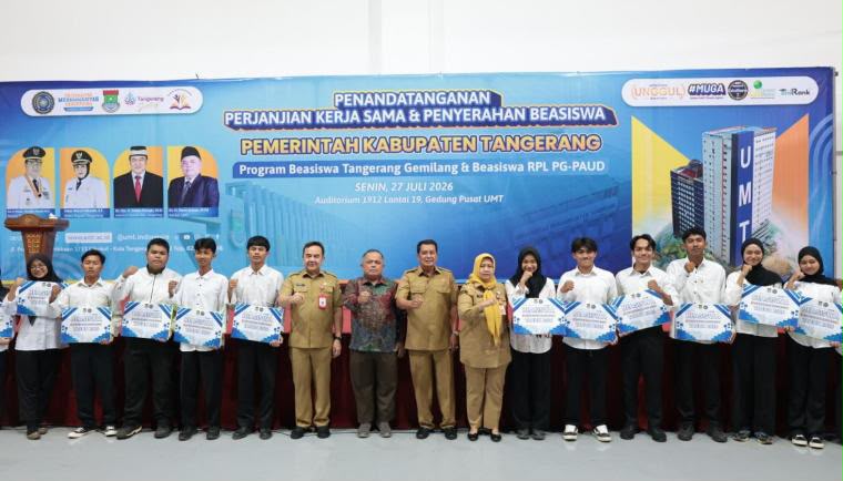 Pemkab Tangerang dan UMT Perkuat Kolaborasi, Beasiswa Tangerang Gemilang Terus Diperluas