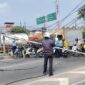 Respons Cepat Dishub Kota Tangerang Tangani Insiden Tiang PJU Roboh di Flyover TipTop