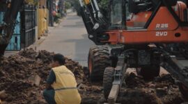 DPUPR Kota Tangerang Kebut Normalisasi Saluran Air Perum Taman Gebang Periuk 