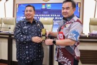 Terima Kunker Pemkab Muara Enim, Sekda Tegaskan Komitmen Lindungi Pekerja Rentan Lewat Jaminan Sosial