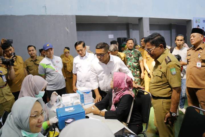 Gubernur Apresiasi CKG Kota Tangerang, Sachrudin Ingatkan Pentingnya Deteksi Dini